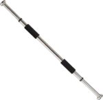 Sunny Health & Fitness Upper Body Workout Bar for Strength Training, Home Gym Exercise and Workout, Optional Doorway Chin Up Pull Up Bar & Threaded Chrome Dumbbell Bar Set