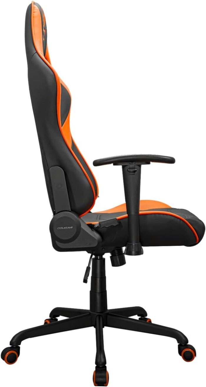 Cougar Gaming Chair Armor Elite, Steel-Frame, Breathable PVC Leather, 160° Recliner System, 120Kg Weight Capacity, 2D Adjustable Arm-Rest, Steel 5-Star Base- Orange - Image 5