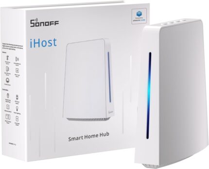 SONOFF iHost Smart Home Hub, Zigbee Gateway, Private Local Server for Secure Home Automation, LAN&Zigbee Compatibility, Local Data Storage and Open API for Customization,Works with Alexa & Google Home
