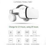 VR Headset, Virtual Reality Headset with Controller & Headphones for Kid Adult Play 3D Game Movie, Universal Wireless VR Set Glasses Goggle Bundle for IOS Android Windows Smartphones - Image 2