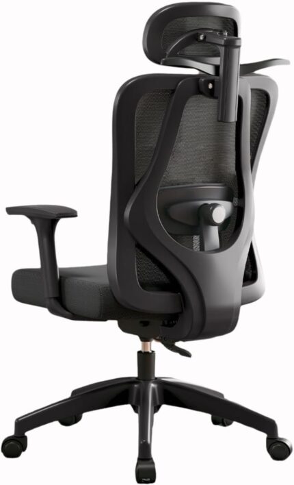 Ergonomic Office Chair, Computer Chair, Adjustable Desk Chairs with 2D Lumbar Support 3D Armrests Headrest, 135° Rocking Backrest, High Back Breathable Mesh Reclines Chairs for Office Study Gaming