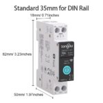 DIY 1P+N Smart Wi-Fi Switch, 16A Smart WiFi Circuit Breaker with Energy Monitor, Smart Life/Tuya APP Remote Control, Timer Functions, DIN Rail Mounted, Compatible with Alexa and Google Assistant - Image 6