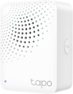 Tapo TP-Link Smart Hub with Built-in Chime, REQUIRES 2.4GHz Wi-Fi, Reliable Long-Range Connections with Sensors, Sub-1G Low-Power Wireless protocol, Connect with up to 64 smart devices. H100