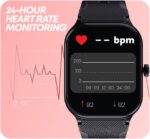 Faster Nerv Watch 2- HD Display 2.01 Inches Smart Watches for Men and Women- Bluetooth Calling Heart Rate Blood Pressure Sleep Health Monitor- Fitness Tracker Smart Watch for Men and Women (Pink) - Image 5