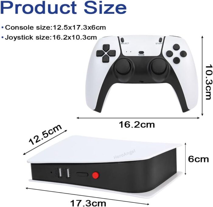 4K Retro M5 Video Game Console with 20,000+ Games – TV Box with 64GB/128GB, HDMI, 2 Wireless Controllers, Classic CPS/PS1/GBA Support, Plug & Play Gaming System - Image 6