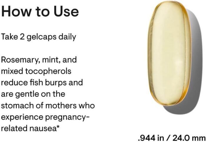 THORNE Prenatal DHA - 650 mg DHA and 200 mg of EPA - Supports Baby's Brain and Nervous System Development from Pregnancy to Nursing - 60 capsules - Image 3