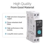 DIY 1P+N Smart Wi-Fi Switch, 16A Smart WiFi Circuit Breaker with Energy Monitor, Smart Life/Tuya APP Remote Control, Timer Functions, DIN Rail Mounted, Compatible with Alexa and Google Assistant - Image 4