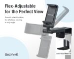 Golifyne Universal Mobile Phone Holder Airplane Mobile Phone Holder with Pouch for On the Go Clamp Holder Stand for Travel, Train, Office, Kitchen, Compatible with iPhone/Samsung/Huawei Smartphone - Image 2