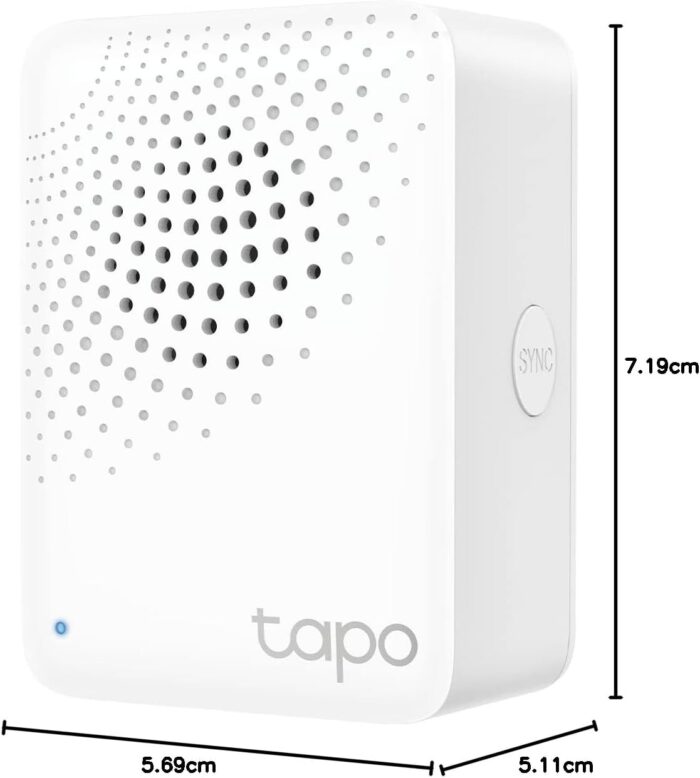 Tapo TP-Link Smart Hub with Built-in Chime, REQUIRES 2.4GHz Wi-Fi, Reliable Long-Range Connections with Sensors, Sub-1G Low-Power Wireless protocol, Connect with up to 64 smart devices. H100 - Image 8