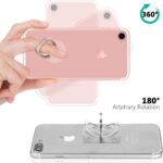 AIFUDA 6pcs Transparent Cell Phone Ring Holder, 360 Degree Rotation Finger Ring Grip Kickstand Compatible for Various Mobile Phones Smartphones, 3 Square & 3 Round Shape - Image 4