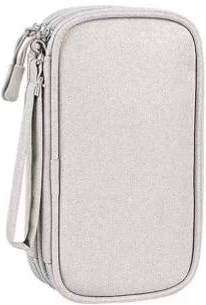 Portable Electronic Accessories Bag Organizer, Travel Gadgets Storage Case Pouch Cable Organizer compatible for Charger USB Cables SD Memory Cards Earphone Flash Hard Drive Phone Power Bank