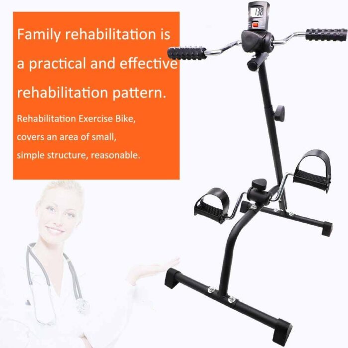 Pedal Exerciser Bike Hand Arm Leg and Knee Peddler Adjustable Fitness Equipment for Seniors, Elderly Home Pedal Exercise Bike for Total Body - Image 4