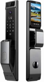 Smart Lock with HD Camera,UAE Version, 3D Facial Recognition,WiFi Video Intercom, Tuya APP Control for Apartment Home Office (S1)