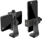 SharingMoment Premium Smartphone Holder/Vertical and Horizontal Tripod Mount Adapter Rotatable Bracket with 1/4 Inch Screw/Adjustable Clip for iPhone, Android Cell Phone, Selfie Stick, Camera Stand