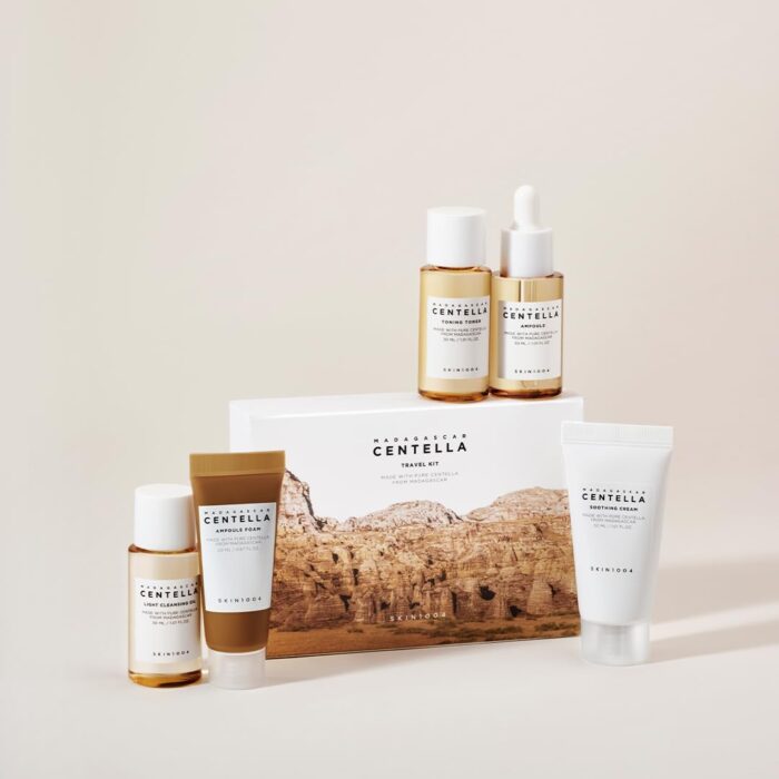 SKIN1004 Madagascar Centella Travel Kit, Toner, Ampoule, Soothing Cream, Cleansing Oil, Ampoule Foam, Basic Skincare Box, Compact Size, Soothing Calming - Image 8