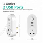 UanTii WiFi Smart Plug Tuya Smart Socket Timer Schedule Socket for Smart Home App Remote Control Compatible with Amazon Alexa Google Assistant Siri 16A - Image 2
