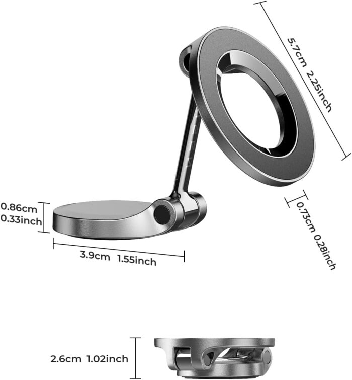 LISEN for MagSafe Car Mount, [24 Strong Magnet] 360° Rotation Magnetic Phone Holder for Car, Mobile Holder for Car Accessories Fit for iPhone 16 15 Pro Max Plus 14 13 12 MagSafe Cases - Image 9