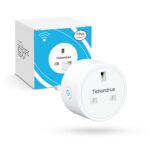Tichondrius WiFi Smart Plug,16A Smart Outlet Plug Socket Compatible with Alexa, Mini Socket with Remote Control & Voice Control with Electricity Statistics Timer Function, No Hub Required (1 PACK)