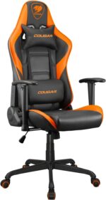 Cougar Gaming Chair Armor Elite, Steel-Frame, Breathable PVC Leather, 160° Recliner System, 120Kg Weight Capacity, 2D Adjustable Arm-Rest, Steel 5-Star Base- Orange - Image 3
