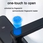 KASTWAVE Smart Lock Fingerprint Door Lock Keypad Door Lock with Handle Fingerprint Electronic Deadbolt Smart Door Lock Compatible with Tuya APP - Image 5