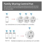 UanTii Tuya Wifi Smart Plug 20A Wireless Socket Mini Wifi Outlet Timing Schedule Function Smart Life App Remote Control Works with Amazon Alexa Google Home Siri Samsung Smart Things (4) - Image 6