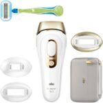 Braun Silk·expert Pro 5, At-Home Laser, IPL Hair Removal Device, Permanent Visible Hair Removal, 1 Standard & 1 Precision & 1 Wide Head & Venus Razor, Gift for Women, PL5257, White/Gold - Image 5