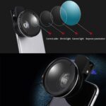 NALACAL Phone Camera Lens, 2 in 1 Professional Phone Camera Lens, Universal Cell Phone Clip-on Lens Kit, 37mm Mobile Phone Lens 0.45x 49uv Super Wide-Angle + Macro HD Lens for All Smartphones - Image 3