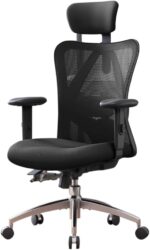 SIHOO M18 Racing Style Gaming Chair Ergonomic Design - Premium Adjustable Headrest & Lumbar Support, Breathable Mesh High Back Computer Chair for Long Hours Comfort (Black)