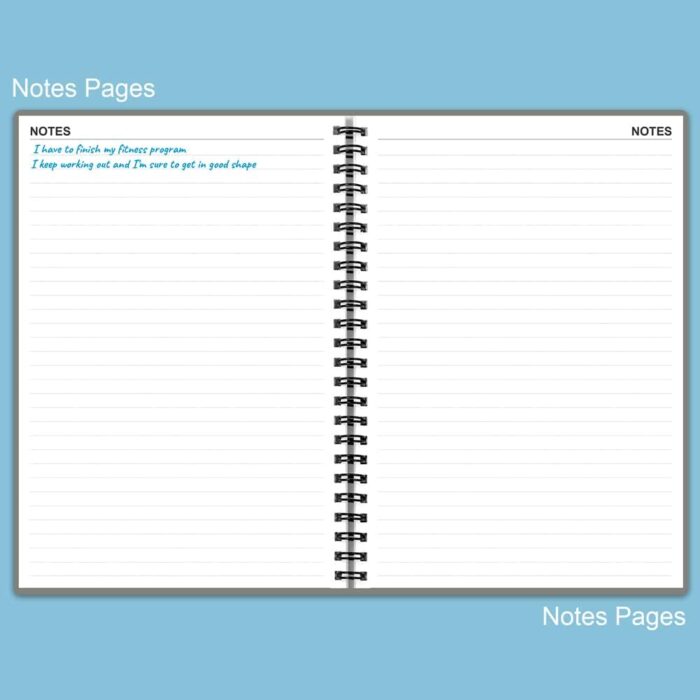 Nokingo Fitness Planner for Women & Men - A5 Workout Log Book/Exercise Workout Log to Track Weight Loss, GYM, Bodybuilding Progress - Daily Health & Wellness Workout Journals, 5.8X8.25 In Workout Book - Image 6