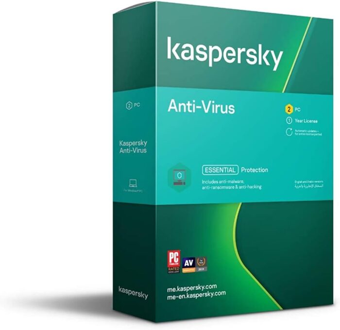 Kaspersky ANTI-VIRUS 2020 – 2 USERS – AUTHENTIC MIDDLE EAST VERSION – 1 YEAR