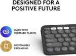 Logitech Pebble Keys 2 K380s, Multi-Device Bluetooth Wireless Keyboard with Customisable Shortcuts, Slim and Portable, Easy-Switch for Windows, macOS, iPadOS, Android, Chrome OS, ARA Layout - Graphite - Image 9