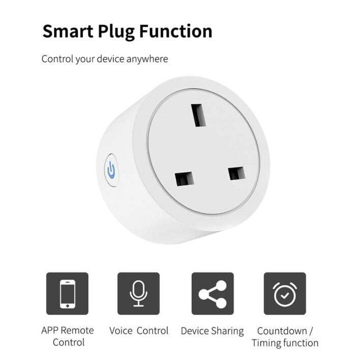 UanTii Tuya Wifi Smart Plug 20A Wireless Socket Mini Wifi Outlet Timing Schedule Function Smart Life App Remote Control Works with Amazon Alexa Google Home Siri Samsung Smart Things (4) - Image 7