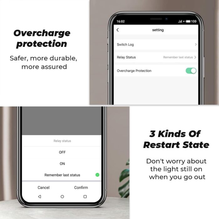 UanTii 20A Tuya Smart Plug WIFI Wireless Outlet Smart Socket Timing Schedule Power Monitoring Overload Protection Smart Life App Remote Control Works with Alexa and Google Home - Image 5