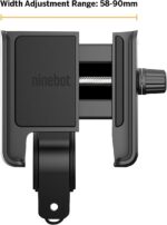 Segway Ninebot Phone Mount, Adjustable Electric Scooter eMoped Bicycle Handlebar Holder, Fits All iPhone's, 12, 11, X, iPhone 8, Samsung Galaxy, Holds Any 4-6.5 inches Cellphone,Black - Image 3