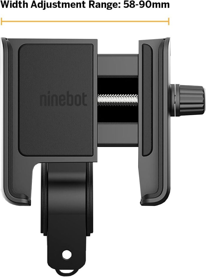 Segway Ninebot Phone Mount, Adjustable Electric Scooter eMoped Bicycle Handlebar Holder, Fits All iPhone's, 12, 11, X, iPhone 8, Samsung Galaxy, Holds Any 4-6.5 inches Cellphone,Black - Image 3