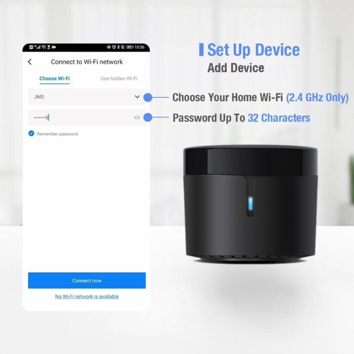 BroadLink RM4 mini Smart Remote and Sensor Cable Set RM4 mini S, Universal IR Remote Control Hub with Temperature Humidity Monitor USB Cable, Compatible with Alexa, Google Home, IFTTT - Image 4