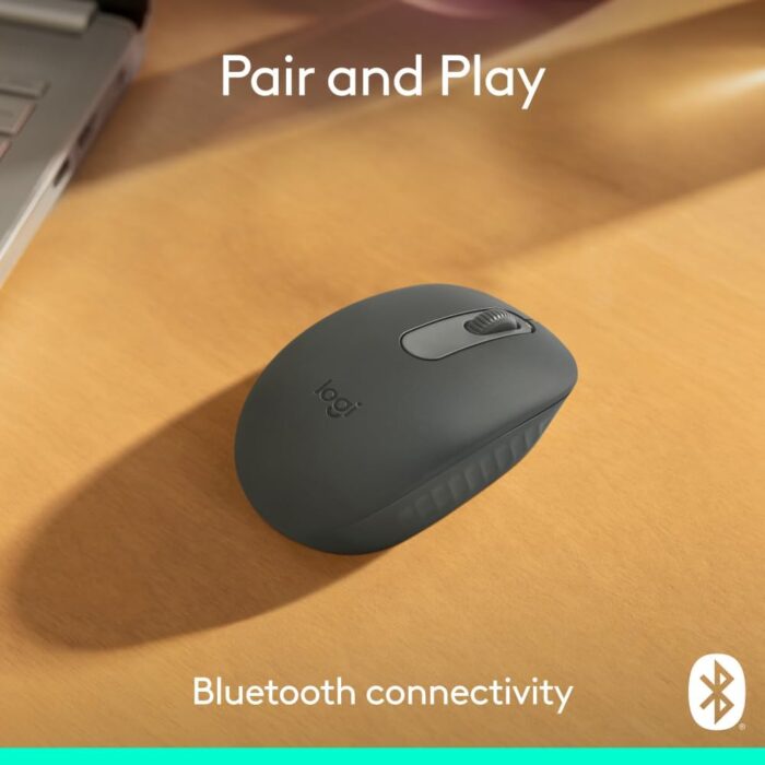 Logitech M196 Bluetooth Wireless Mouse, Compact and Portable Mouse for Laptops, Tablets and More, 12-Month Battery, Smooth Tracking, Compatible With PC and Mac, Windows and macOS - Graphite - Image 3