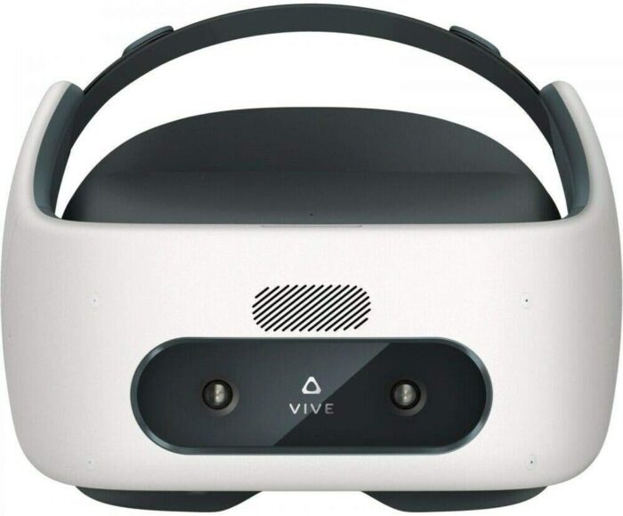 HTC Vive Pro Focus Plus 6DOF VR Headset in Almond White Bundle Including VR Headset, Controllers, face Cushion, QC 3.0 Charger and USB Type-C Cable - Image 7