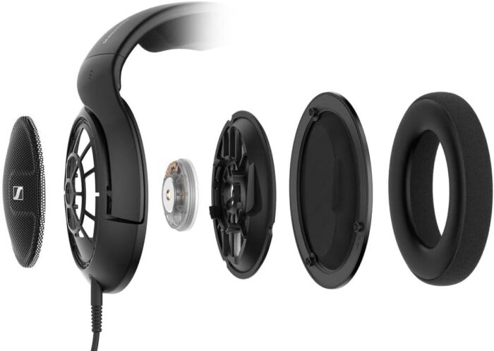 Sennheiser HD 560 S Over-The-Ear Audiophile Headphones - Neutral Frequency Response, E.A.R. Technology for Wide Sound Field, Open-Back Earcups, Detachable Cable, (Black) (HD 560S), Wired - Image 2