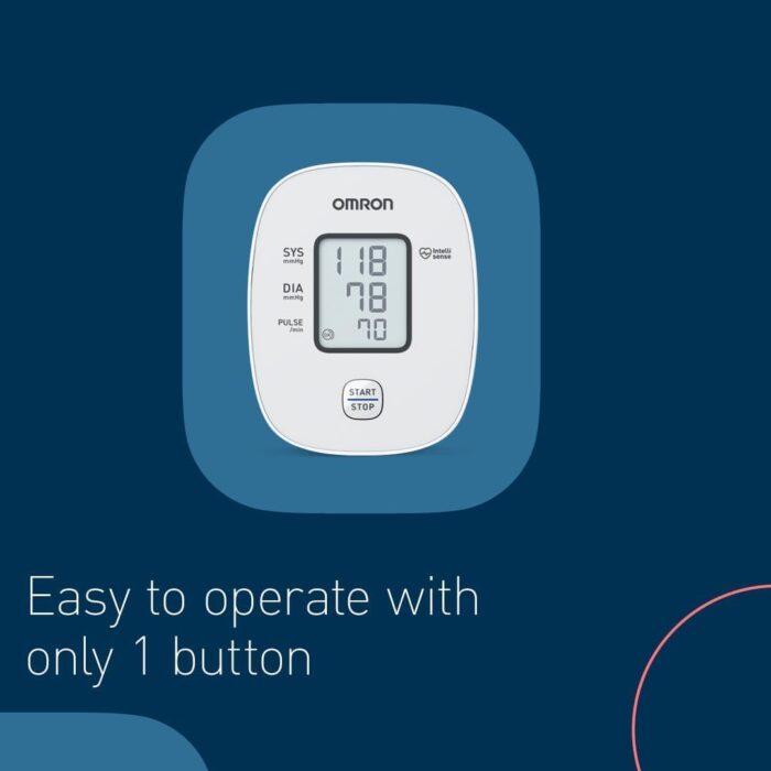 OMRON M2 Basic Automatic Blood Pressure Monitor Upper Arm, Clinically Validated Home BP Machine, Compatible with Small Kids to Adults Large Cuffs Size 17-42 cm, Cuff Wrapping Guide 5 Year Guarantee - Image 3