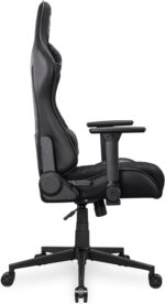 Cougar Armor One V2 Gold F Gaming Chair, Woven Fabric Surface, 4D Folding Armrests, 155° Reclining, Piston Lift Height Adjustment, Up to 120 kg Weight Support - Black & Gold - Image 5