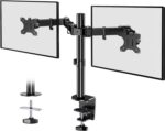 HEYMIX LIFE Dual Monitor Arm - Screen Mount Monitor Arm for Computer Monitors, Dual Monitor Stand for 2 Screen 13-27" Computer Screens, VESA 75mm/100mm Monitor Holder for Gaming&Office