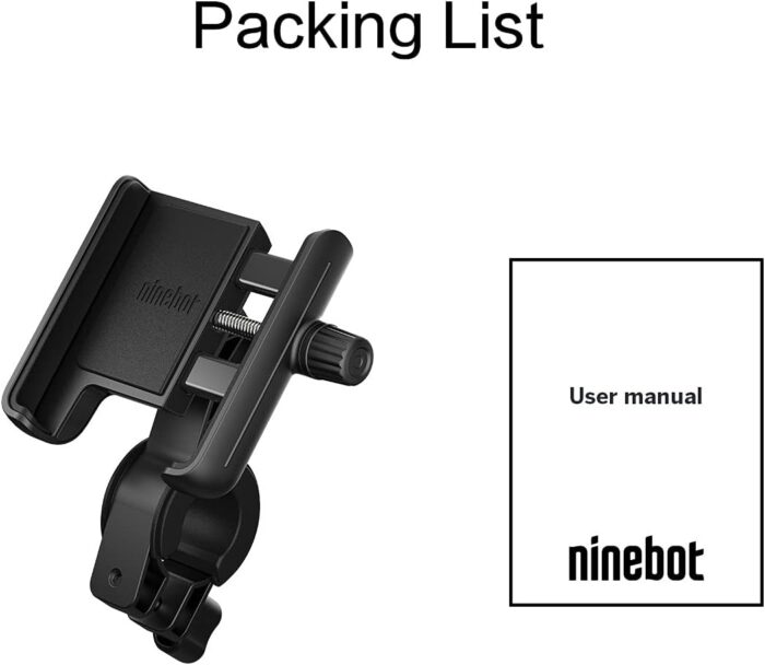 Segway Ninebot Phone Mount, Adjustable Electric Scooter eMoped Bicycle Handlebar Holder, Fits All iPhone's, 12, 11, X, iPhone 8, Samsung Galaxy, Holds Any 4-6.5 inches Cellphone,Black - Image 11