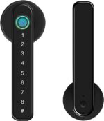 KASTWAVE Fingerprint Door Lock keyless Entry Door Lock with USB Charging and keypad biometric Door Lock Smart Door Handle Lock Suitable for bedrooms Offices and Other Private Spaces(Black)