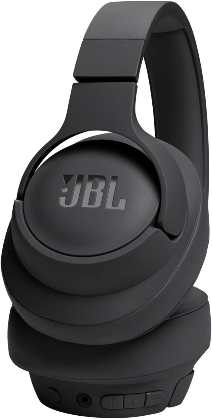 JBL Tune 720BT Wireless Over-Ear Headphones, Pure Bass Sound, Bluetooth 5.3, 76H Battery, Hands-Free Call, Multi-Point Connection, Foldable, Detachable Audio Cable - Black, JBLT720BTBLK - Image 5