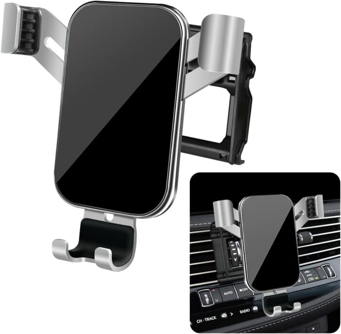 LUNQIN Car Phone Holder for Lexus LS 2018 2019 2020 2021 2022 2023 2024 2025 500 500h 500F Auto Interior Accessories Best Cell Phones Mount Cellphone Mobile Cradle Charging Navigation Bracket Stand