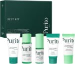 PURITO SEOUL Best Kit - Skincare Routine with Panthenol Cleanser & Cream, Unscented Centella Serum & Toner, For All Skin Types, Gift Set, For Face, Facial Serum, K-Beauty, 3.52 fl. oz.