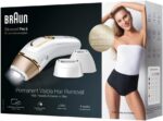 Braun Silk·expert Pro 5, At-Home Laser, IPL Hair Removal Device, Permanent Visible Hair Removal, 1 Standard & 1 Precision & 1 Wide Head & Venus Razor, Gift for Women, PL5257, White/Gold - Image 8