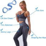 Goodern Figure 8 Resistance Band,Arm Back Shoulder Exercise Elastic Rope,Stretch Fitness Band for Yoga Pilates Stretching Elasticity Arm Back Chest,Resistance Band Elastic Exercise Equipment - Image 8