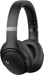 Havit H630BT PRO Wireless Headphones, 20dB Active Noise Cancellation Headphones, 50-Hour Battery Life, Dual Device Connection, 40mm Immersive Stereo Sound Headsets for Gym, Running, Gaming - Black - Image 3